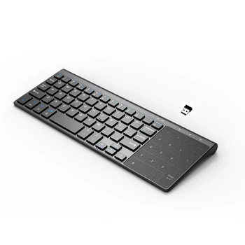 Varmt!For Windows-PC 59 Nøgler -RA16 teclado gamer Trådløse Mini-2,4 G Tastatur Med Numpad Og Touchpad ' en HTPC Tastaturer 14107