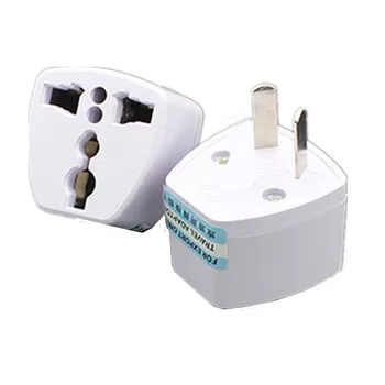 Ved dhl eller ems 200pcs Universal OS UK AU Til EU Plug USA Til Europa Travel AC-Strømforsyning Oplader Adapter Omformer 2 Runde Pin Stik 0