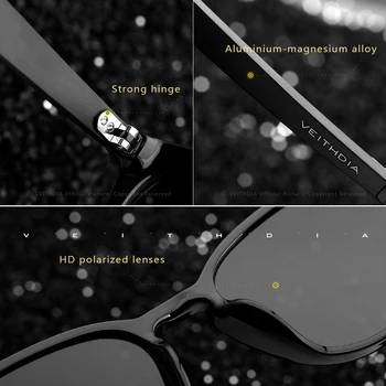 VEITHDIA 2020 Unisex Aluminium+TR90 Mænds Fotokromisk Spejl Sol Briller Briller Tilbehør Solbriller Til Mænd, Kvinder 6116
