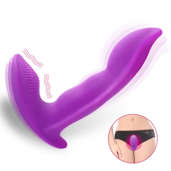 Vibrator Bærbare Dildo Trusser Vaginal Massage Voksen Sex Legetøj til Kvinde Silikone G-Spot Klitoris Stimulator Kvindelige Masturbator 1