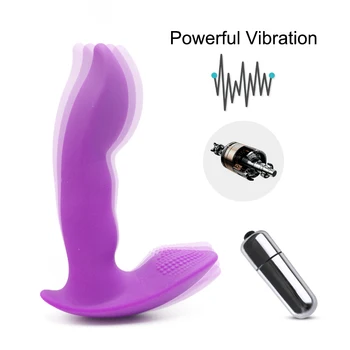 Vibrator Bærbare Dildo Trusser Vaginal Massage Voksen Sex Legetøj til Kvinde Silikone G-Spot Klitoris Stimulator Kvindelige Masturbator 2