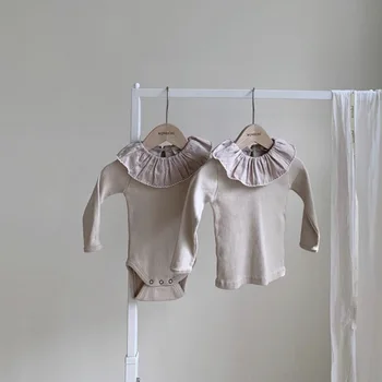 Vintage Baby Pige Tøj Efteråret Bomuld Piger Solid Body Shirts, Toppe,nederdel, der Passer Nyfødt Baby, Piger, Tøj, Udstyr, Sæt 3
