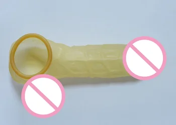 Voksen mand, red naturlig latex kondom penis hylsteret eksotiske tilbehør 4