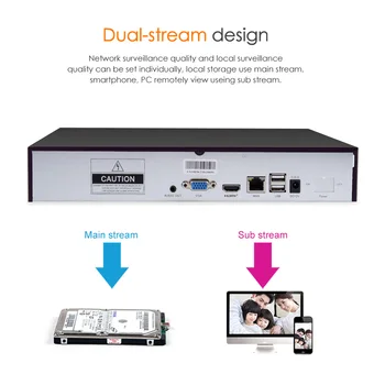 VStarcam HD-8CH NVR Audio input HDMI 9Channel Network Video Recorder til ip Sikkerhed kamera System CCTV-System N8209 4
