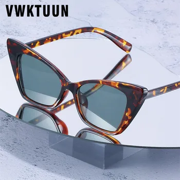 VWKTUUN Solbriller Kvinder Cat Eye Briller UV400 Sunglasess Farverige solbriller Vintage Ny Kørsel Nuancer til Kvinder Solbrille 4