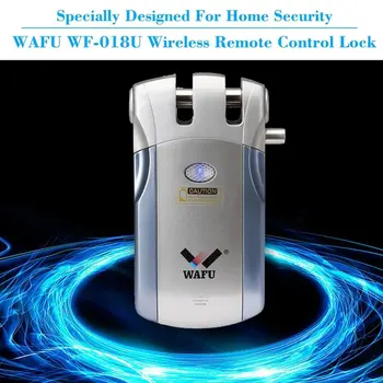 Wafu 019 Trådløse wifi-Smart Låse Fjernbetjeningen BT Elektroniske Keyless Døren Usynlige Lås 433MHz Mobiltelefon Kontrol Fingeraftryk Lås 1