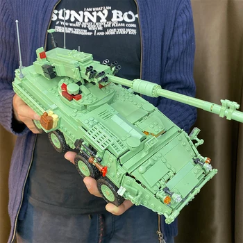 War-serien Militære teknologi Raketter Bil Grønne Battle tank byggesten Mursten Modulære MOC Legetøj Skaberen Pædagogiske Modulære 5