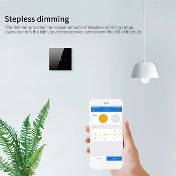 WiFi Lysdæmper Smart Light Touch Skifte Dæmpning Kompatibel Med Amazon Alexa Google Startside Dæmpbar 100V 220V OS/EU Dropship 5