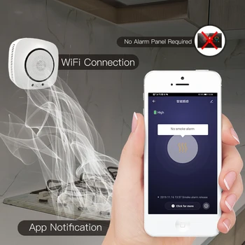 WiFi Smart CO Gas Sensor Kulilte Lækage Ild Sikkerhed Detektor Smart Liv Tuya App Control Home Security System 5
