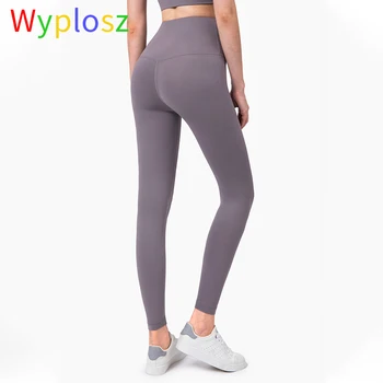 Wyplosz Yoga Leggings Yoga Bukser, Hud-venlig nøgenhed Høj Talje Hofte løft Sømløs Sports Kvinder Trænings-og Leggings træning Bukser 4