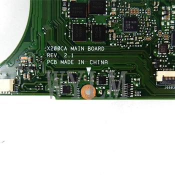 X200CA Bundkort i3-3217CPU 4GB RAM Til ASUS X200C X200CA X200CAP Laptop Bundkort X200CA Bundkort REV 2.0 Test OK 4