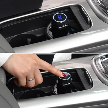 XCGaoon Bluetooth Car Kit Håndfri Sæt MP3-Afspiller, FM-Senderen USB Bil Oplader 5V 2.1 EN Støtte TF Kort Musik Spil 0