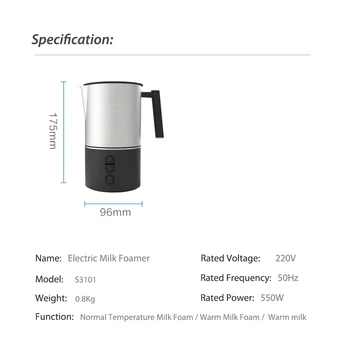 Xiaomi Scishare Elektriske Mælk Skumfrembringer Boble Og DIY Maskinen Latte Art Flødekande Kaffefaciliteter Varm Mælk Cappuccino Mælkeskummer Kande 220V 1