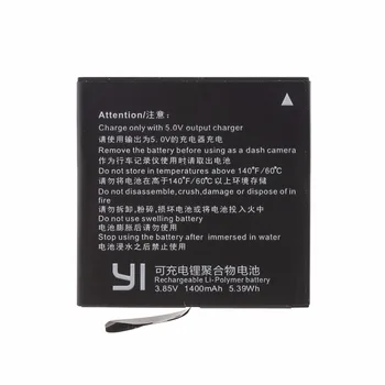 Xiaoyi II 4k-1400mah Batteri Az16-1 genopladeligt lithium-polymer batteri for Xiaoyi Yi Lite YI 360 VR-action-kamera 1