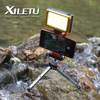 XILETU XT-15+BS-1 Kamera Telefonen Stå Lette Bordplade Mini Stativ Til Smartphone DSLR Mirrorless Kamera 4
