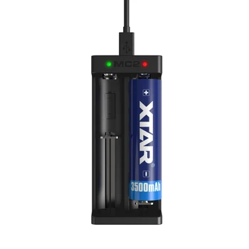XTAR MC2 Mini-USB-Li-ion Batteri Oplader Universal-3.6 V/3,7 V for 18650 14500 16340 10440 26650 21700 20700 Batterier, Opladning 2