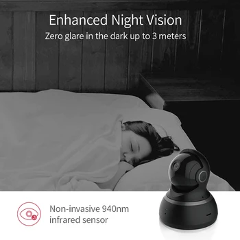 YI Dome Kamera IP-Cam 1080P Pan/Tilt/Zoom-Trådløs Sikkerhed overvågningssystem Komplet 360 Graders Dækning Night Vision EU/USA 2
