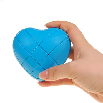 Yongjun 3x3x3 Kærlighed Hjerte Magic Cube Glidende Puslespil Spil Hastighed Twist Cubo Magico Barn Barn Pædagogisk Legetøj Valentine ' s Day Gave 2