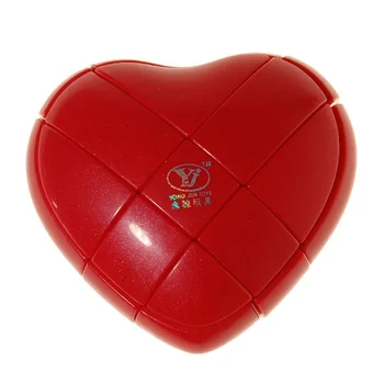 Yongjun 3x3x3 Kærlighed Hjerte Magic Cube Glidende Puslespil Spil Hastighed Twist Cubo Magico Barn Barn Pædagogisk Legetøj Valentine ' s Day Gave 4