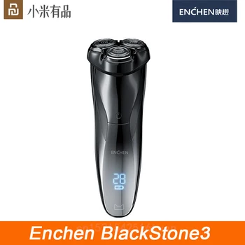 Youpin Enchen BlackStone3 IPX7 3D Elektrisk Shaver Type-C Genopladelig Vaskbar Razor 3 Vinger BlackStone Gen 3 Bærbare Trimmer 1