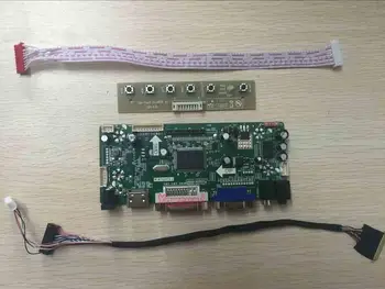 Yqwsyxl Control Board Monitor Kit for LTN173KT02-T01 HDMI+DVI+VGA-LCD-LED-skærm-Controller Board-Driver 1