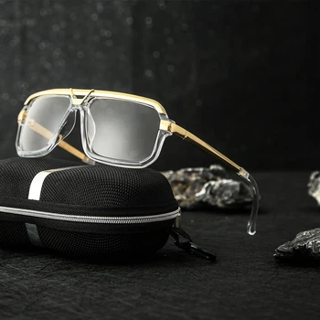 Yvan Nye Retro-Coating-Brillerne UV 400 Kvinder Mænd Metal Solbriller solbriller Vintage Fiskeri Brand Designer Cat Eye Samme Stil 0