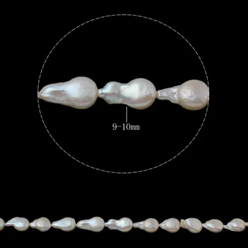 YYW Nye 2019 Smykker Naturlige Hvidt 9-10mm Keishi Kulturperler Freshwater Pearl Perler 1