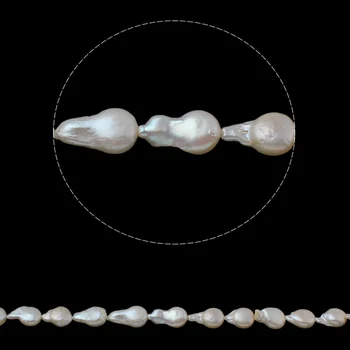 YYW Nye 2019 Smykker Naturlige Hvidt 9-10mm Keishi Kulturperler Freshwater Pearl Perler 2