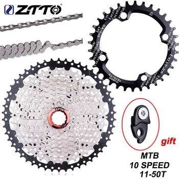 ZTTO 10 Speed 11-50T Kassette Mountainbike-10s 20s 30s Frihjul Cykling K7 kædehjul For Dele XT SLX XO X0 X7 X9 Dele til Cykler 14659