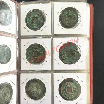 ægte, gamle Kinesiske kobber mønter, cirka 3 centimeter i diameter, er et sæt, 60 stykker Antikke Samlinger 0