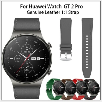 Ægte Læder Officielle 1:1 Strop Til Huawei Ur GT 2 Pro Læder Armbånd Til huawei se GT2 46mm band 22mm Rem 2