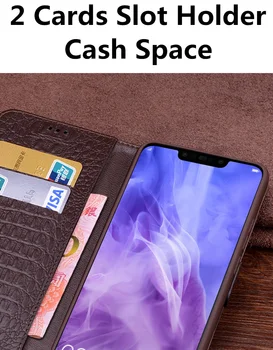 Ægte Læder Pung Cover Business Phone Case For Xiaomi POCO F2 Pro/Xiaomi POCOphone F1 Flip Tilfælde, Kreditkort, Penge Slot 1
