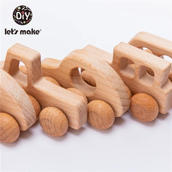 Økologisk Træ-Bil toy Form For Babyer Bøg Bidering Børn Hjerne Spil, Legetøj Håndlavet Kunsthåndværk Gave Barn Blokke Kognitive Legetøj 0